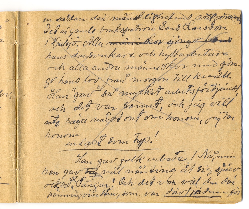 1:a majtal i Nora 1910. – Sida 7 - Klicka för bild i full storlek.
En inskannad sida från ett gulnat häfte med text i svart bläck.