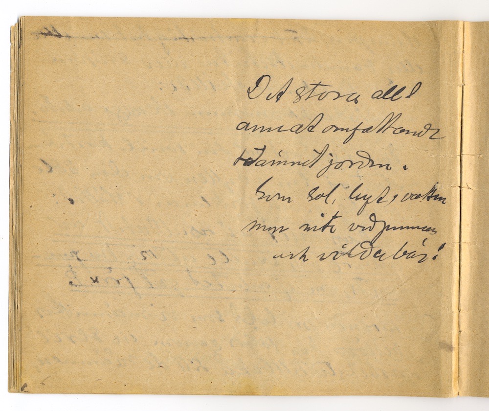 1:a majtal i Nora 1910. – Sida 12 - Klicka för bild i full storlek.
En inskannad sida från ett gulnat häfte med text i svart bläck.