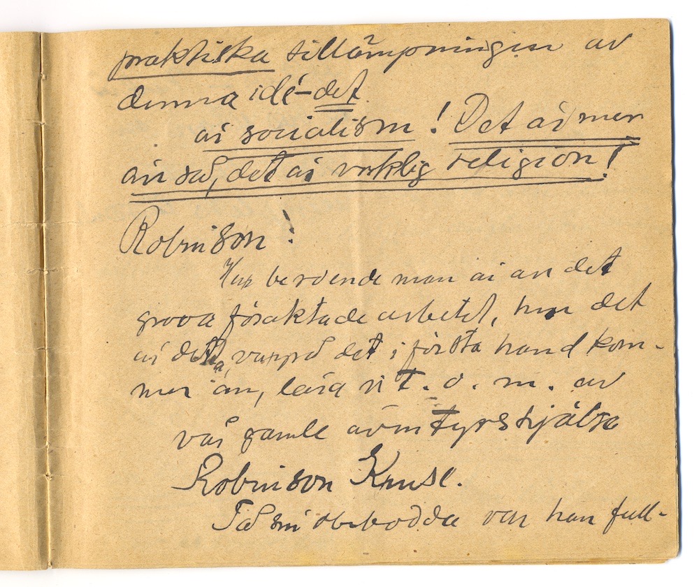 1:a majtal i Nora 1910. – Sida 15 - Klicka för bild i full storlek.
En inskannad sida från ett gulnat häfte med text i svart bläck.