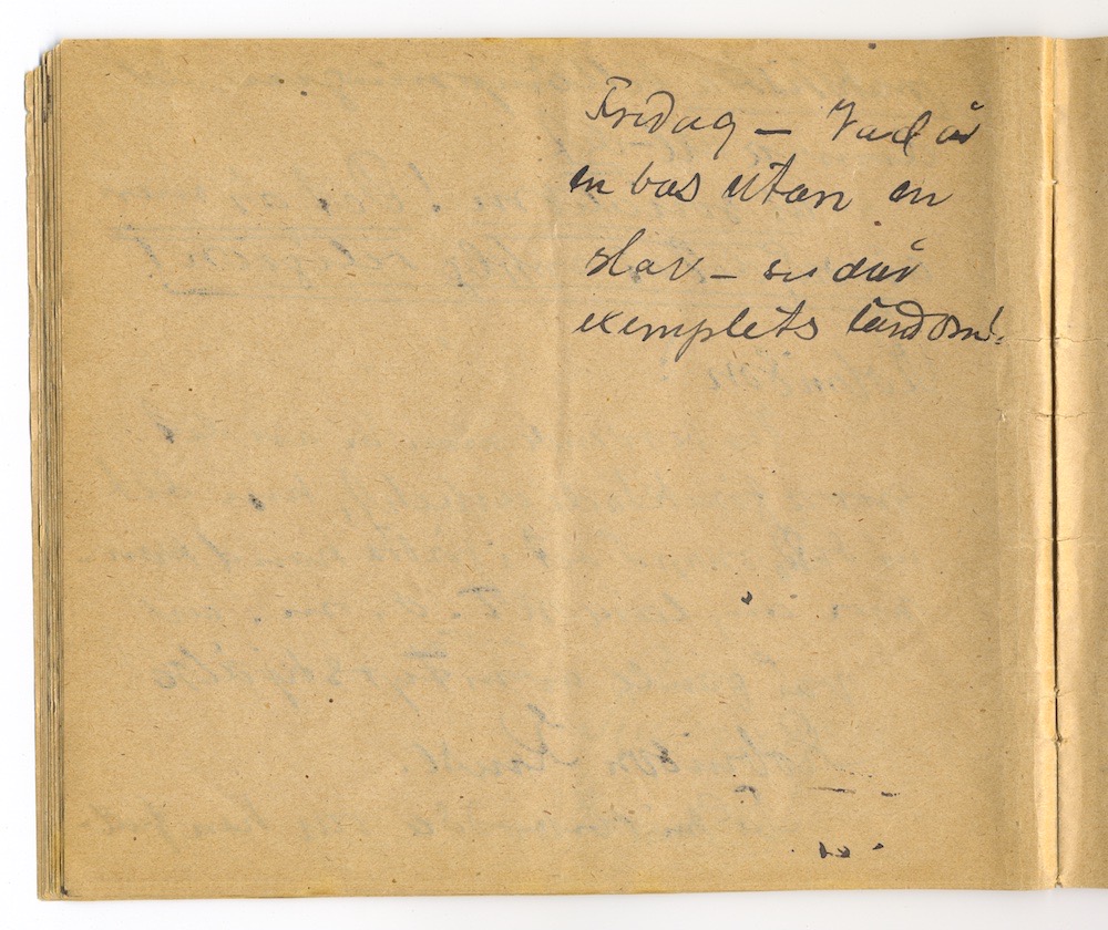 1:a majtal i Nora 1910. – Sida 16 - Klicka för bild i full storlek.
En inskannad sida från ett gulnat häfte med text i svart bläck.
