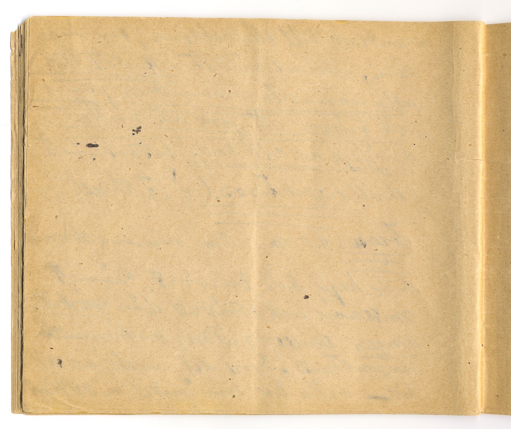 1:a majtal i Nora 1910. – Sida 24 - Klicka för bild i full storlek.
En inskannad tom sida från ett gulnat häfte.