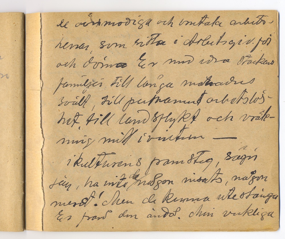 1:a majtal i Nora 1910. – Sida 35 - Klicka för bild i full storlek.
En inskannad sida från ett gulnat häfte med text i svart bläck.