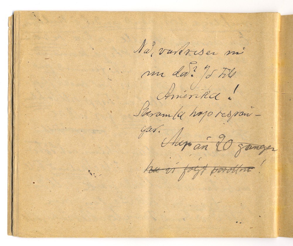 1:a majtal i Nora 1910. – Sida 40 - Klicka för bild i full storlek.
En inskannad sida från ett gulnat häfte med text i svart bläck.