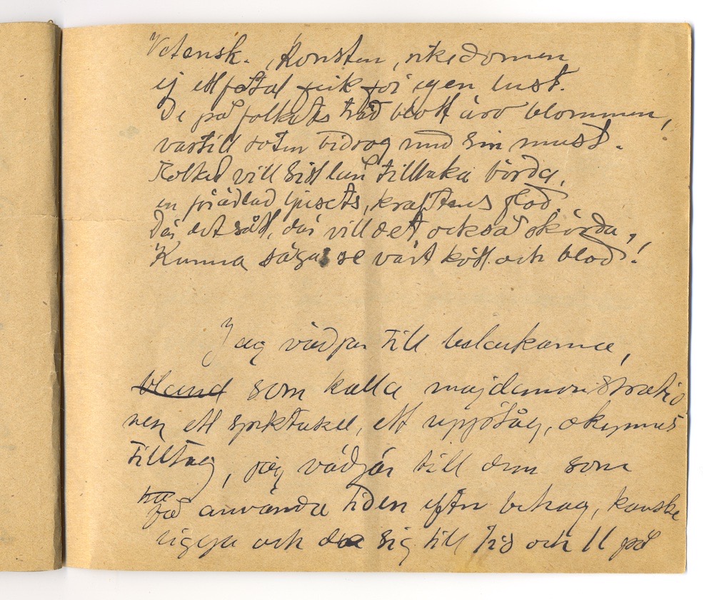1:a majtal i Nora 1910. – Sida 47 - Klicka för bild i full storlek.
En inskannad sida från ett gulnat häfte med text i svart bläck.