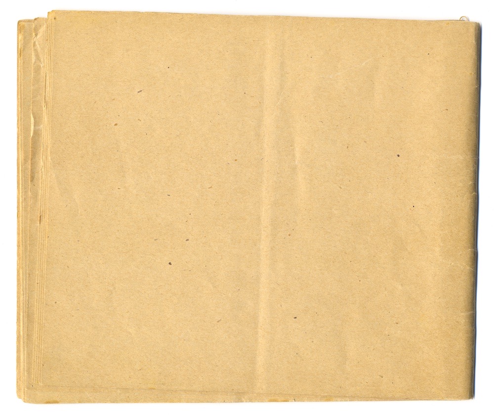 1:a majtal i Nora 1910. – Sida 64 - Klicka för bild i full storlek.
Den inskannade tomma sista sidan från ett gulnat häfte.