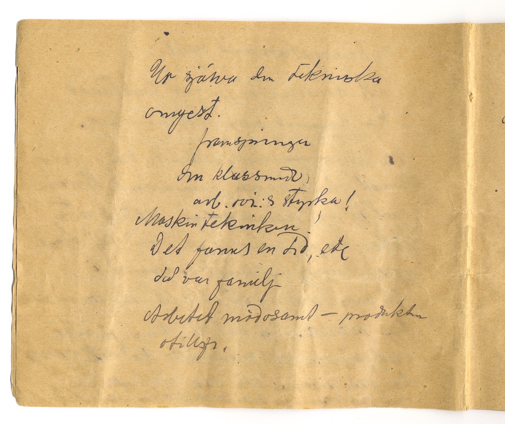 Tal i Askersund från den 8 maj 1910. – Sida 4 - Klicka för bild i full storlek.
En inskannad sida från ett gulnat häfte med text i svart bläck.