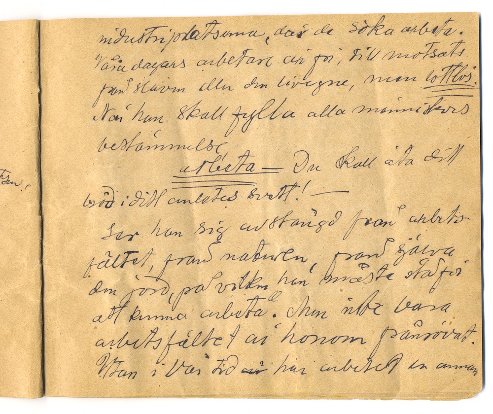 Tal i Askersund från den 8 maj 1910. – Sida 9 - Klicka för bild i full storlek.
En inskannad sida från ett gulnat häfte med text i svart bläck.