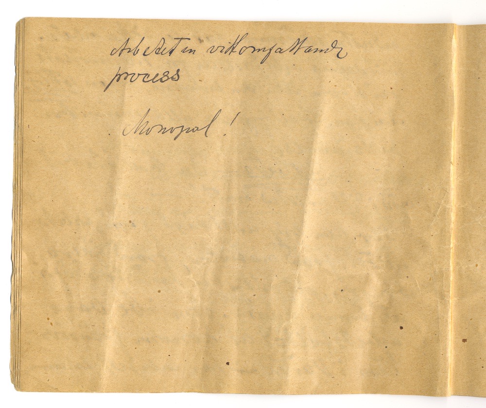 Tal i Askersund från den 8 maj 1910. – Sida 10 - Klicka för bild i full storlek.
En inskannad sida från ett gulnat häfte med text i svart bläck.