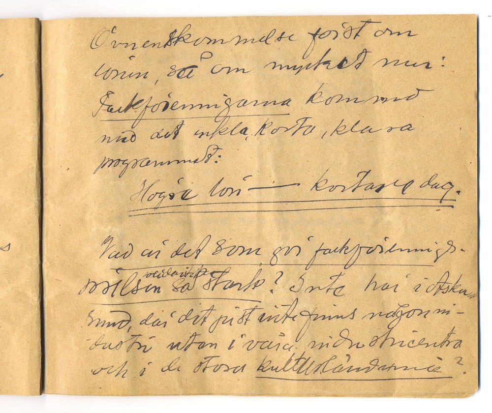 Tal i Askersund från den 8 maj 1910. – Sida 17 - Klicka för bild i full storlek.
En inskannad sida från ett gulnat häfte med text i svart bläck.