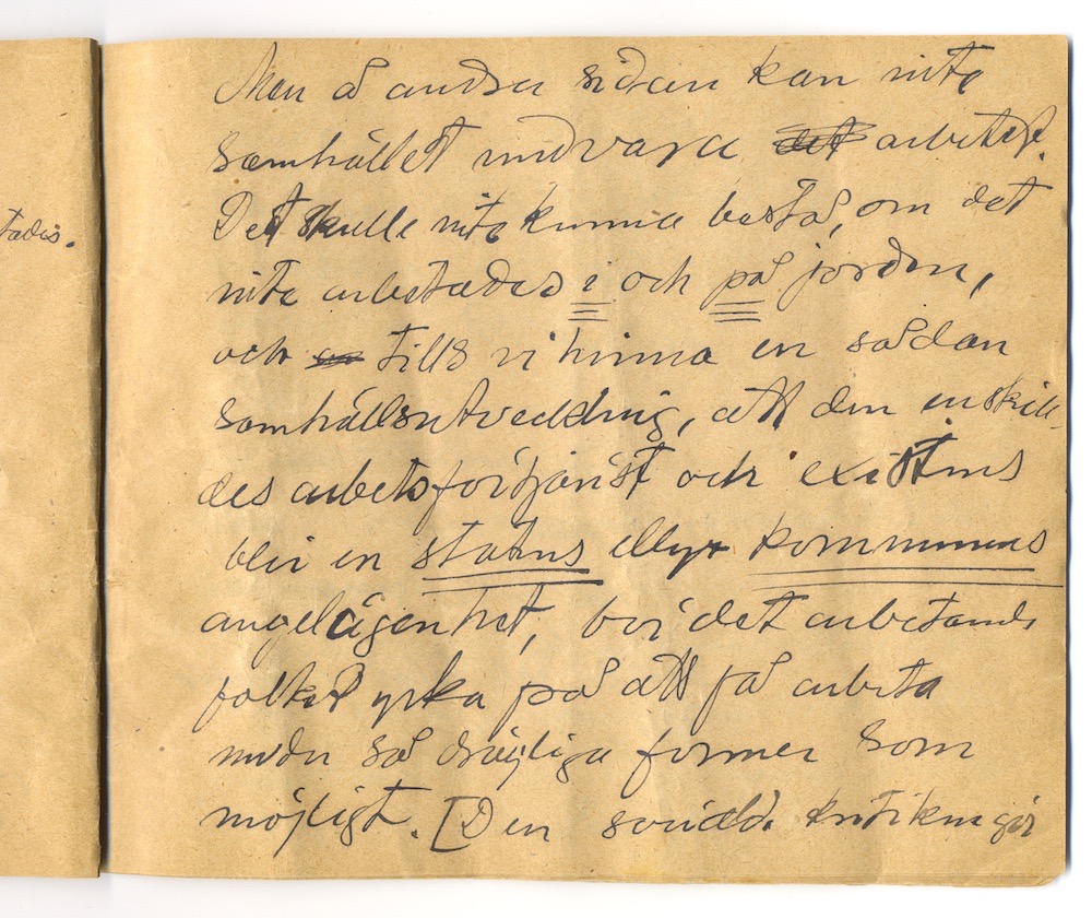Tal i Askersund från den 8 maj 1910. – Sida 21 - Klicka för bild i full storlek.
En inskannad sida från ett gulnat häfte med text i svart bläck.