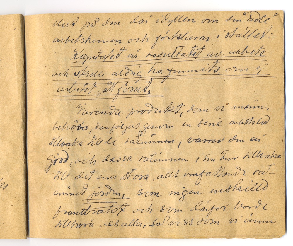Tal i Askersund från den 8 maj 1910. – Sida 23 - Klicka för bild i full storlek.
En inskannad sida från ett gulnat häfte med text i svart bläck.
