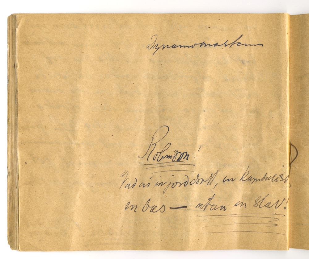 Tal i Askersund från den 8 maj 1910. – Sida 26 - Klicka för bild i full storlek.
En inskannad tom sida från ett gulnat häfte.