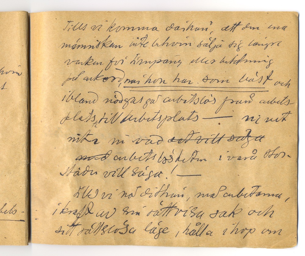 Tal i Askersund från den 8 maj 1910. – Sida 29 - Klicka för bild i full storlek.
En inskannad sida från ett gulnat häfte med text i svart bläck.