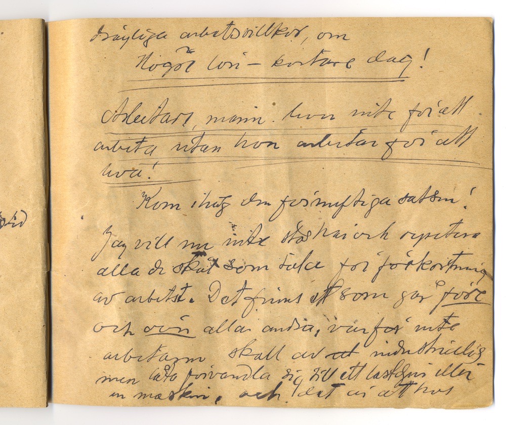 Tal i Askersund från den 8 maj 1910. – Sida 31 - Klicka för bild i full storlek.
En inskannad sida från ett gulnat häfte med text i blyerts.