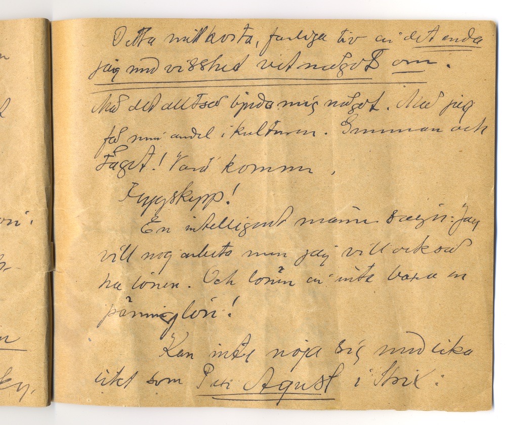Tal i Askersund från den 8 maj 1910. – Sida 35 - Klicka för bild i full storlek.
En inskannad sida från ett gulnat häfte med text i svart bläck.