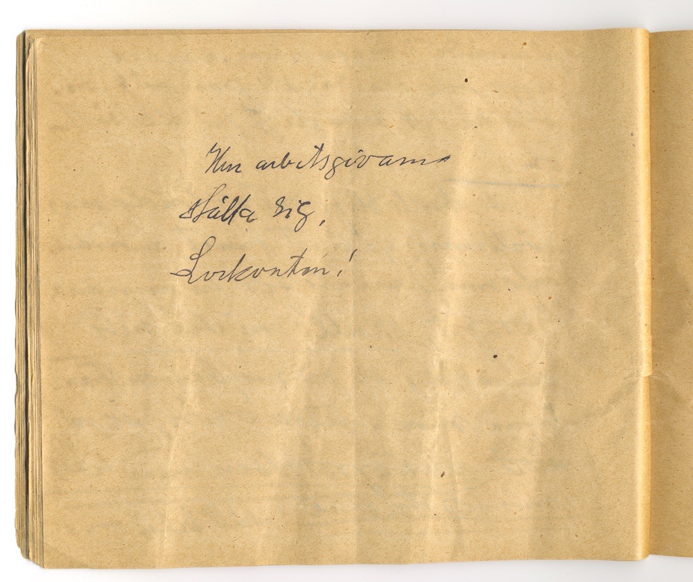 Tal i Askersund från den 8 maj 1910. – Sida 40 - Klicka för bild i full storlek.
En inskannad sida från ett gulnat häfte med text i svart bläck.